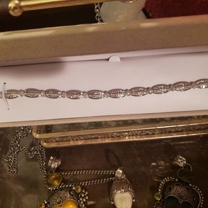 3.01ctw white diamond bracelet in 14kt white gold
